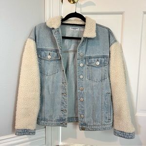 denim sherpa jacket
